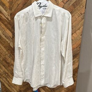 Tommy Bahama men’s size large button-down linen, off-white shirt